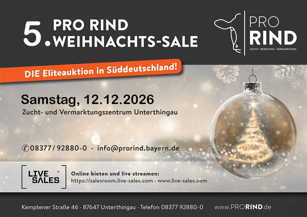 5. ProRind Weihnachts-Sale am Samstag 12.12.2025