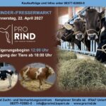 Jungrinder/Fresser/Kalbinnen: Auktion am 22.04.2027